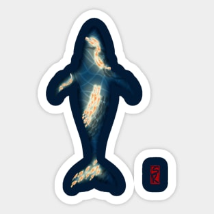 Whale Shadow Sticker